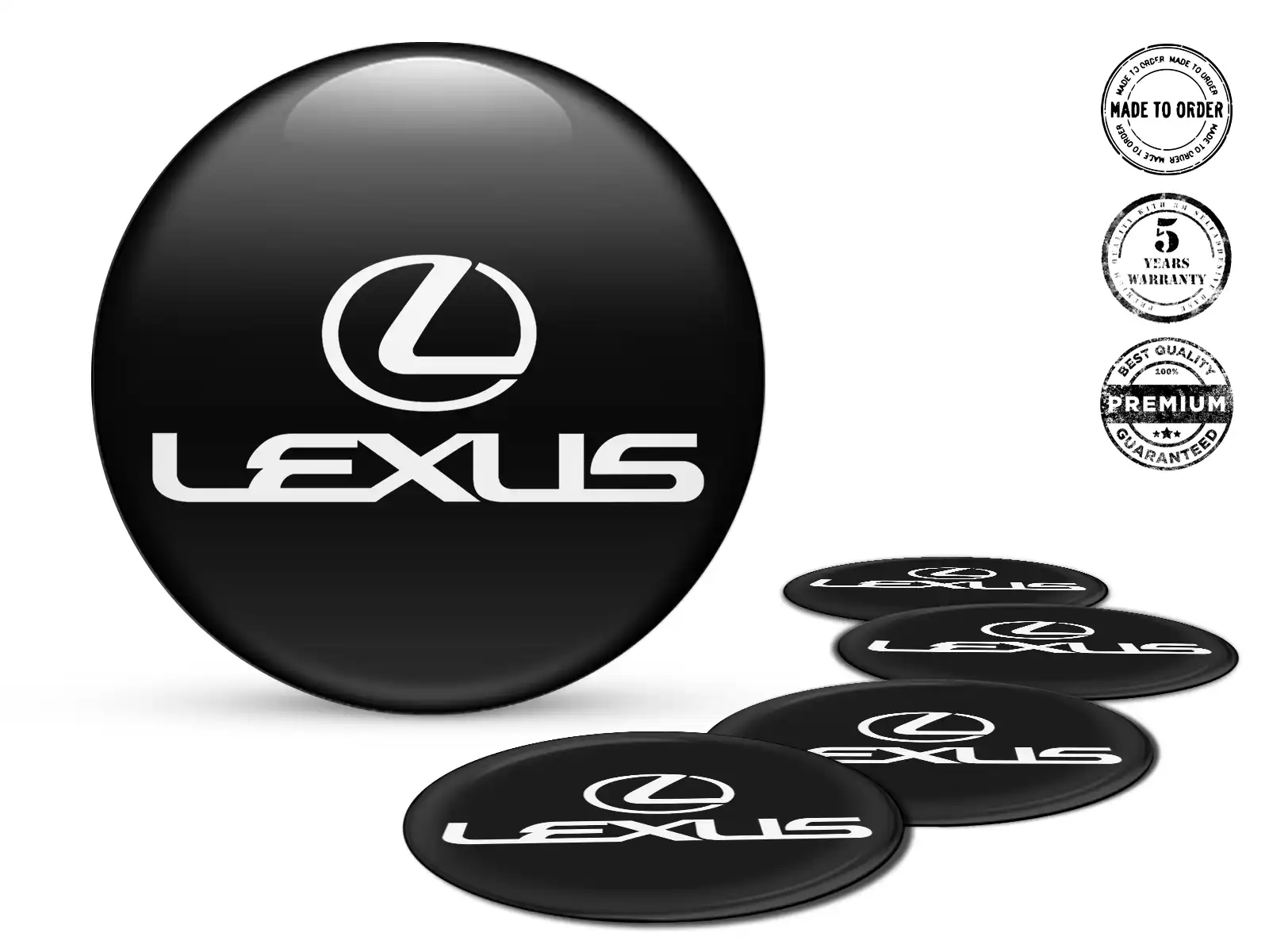 Lexus Aufkleber auf Felgen Hochwertiges Silikon-Design